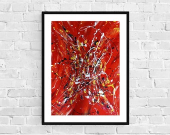 Original Abstract Acrylic Painting on Paper, 50*70 cm, Unframed, Acrylic Painting, Abstract Art, Original Art, Home Decor, Wall Decor