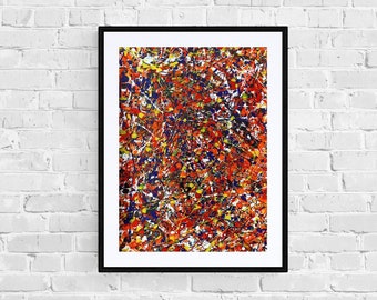 Abstract Acrylic Painting on Paper 50*70 cm, Unframed, Acrylic Painting, Abstract Art, Original Painting, Modern Art, Wall Decor, Home Decor