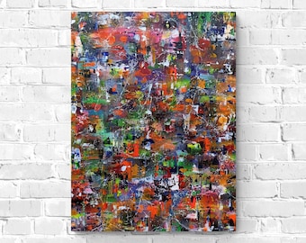 Abstract acryl schilderij op canvas, 60 * 80 cm, niet ingelijst, acrylkunst, abstract schilderij, origineel schilderij, homedecor, wanddecoratie, schilderij