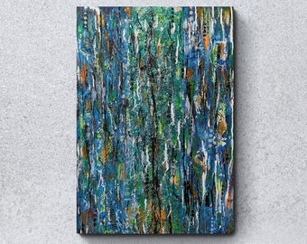 Abstract Textured Painting on Canvas with Mixed Media, 70*100 cm, Acrylic Painting, Abstract Art, WallDecor, HomeDecor, Textured Painting