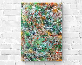 Origineel abstract acryl schilderij op canvas, 50 * 70 cm, niet ingelijst, abstract schilderij, acrylkunst, moderne kunst, originele kunst, wanddecoratie