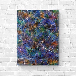 Abstract Acrylic Painting on Canvas, 5070 cm, Unframed, Abstract Painting, Acrylic Art, Textured Painting, Original Art, Wall Decor image 1