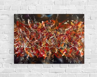 Original Abstract Painting on Canvas with Acrylic, Unframed, 70*100 cm, Abstract Painting, Acrylic Art, Original Art, WallDecor, HomeDecor