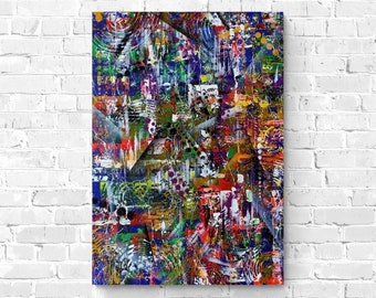 Original Abstract Painting on Canvas with Acrylic, Unframed, 70*100 cm, Abstract Painting, Original Art, Acrylic Art, WallDecor, HomeDecor