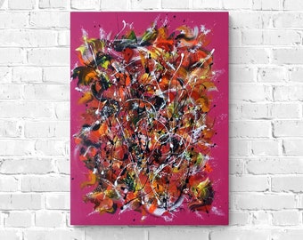 Original Abstract Acrylic Painting on Canvas, 60*80 cm, Unframed, Abstract Painting, Acrylic Art, Original Art, HomeDecor, WallDecor, Art