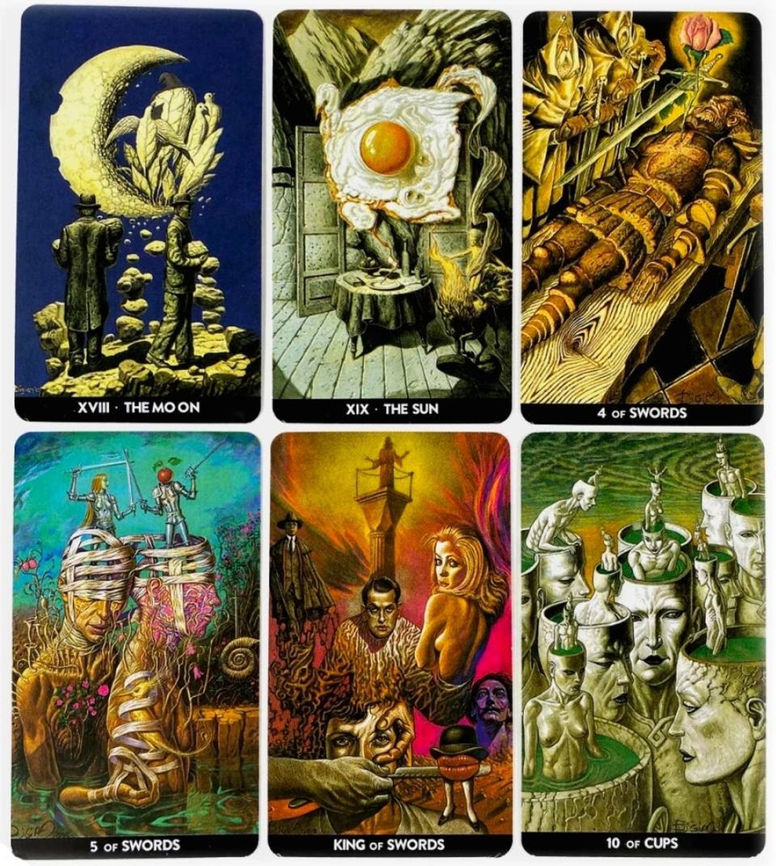 Surrealist Tarot Deck 78 Tarot Cards Divination Tool Etsy Canada