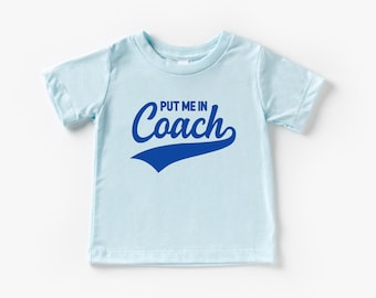 Put Me In Coach tee // Baseball brother shirt // Baseball sister tee // Ballpark Shirt