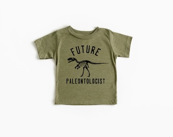 Future Paleontologist tee // Kids Dino Tee // Kids Dinosaur Tee // Dinosaur Birthday Shirt // Toddler Dinosaur Shirt