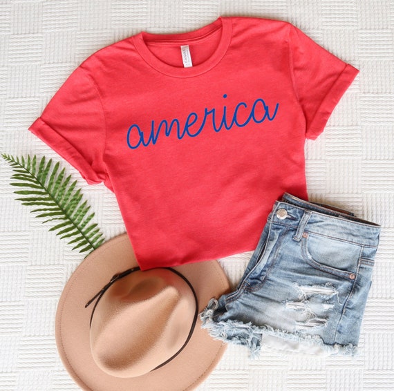 America shirt // America t shirt // 4th of July shirt // Shirt | Etsy