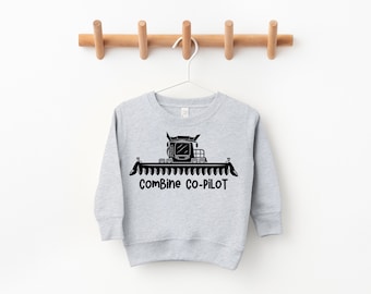 Kids Tractor Farm Sweatshirt for Toddlers - Boys and Girls