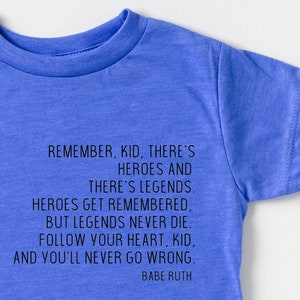 The Sandlot tee // Kids Baseball tee // Babe Ruth tee // Kids Baseball Shirt // Toddler Baseball Shirt