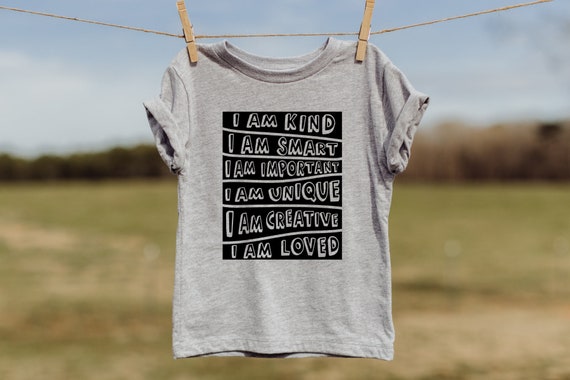 Kids Affirmation Shirt: Kind, Smart, Loved - Unisex Tee