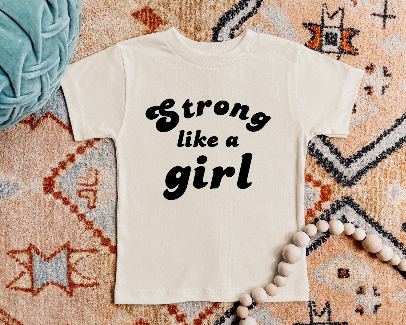 Strong Like a Girl Shirt // Graphic Tee for Girls // Girls Etsy