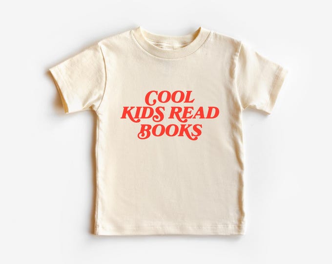 Cool Kids Read Books // Kids Tee // Book Worm Shirt // Toddler Book Shirt