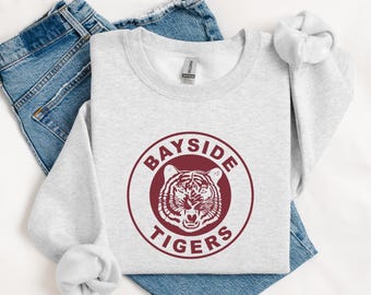 Bayside Tigers sweatshirt // Saved By the Bell Shirt // 90's Hoodie