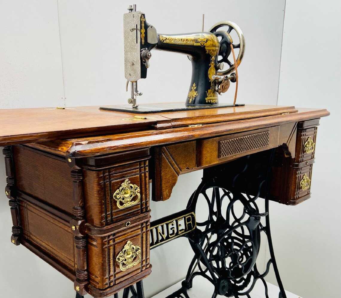 1904 Singer SPHINX Model 27 Sewing Machine with 5 Etsy