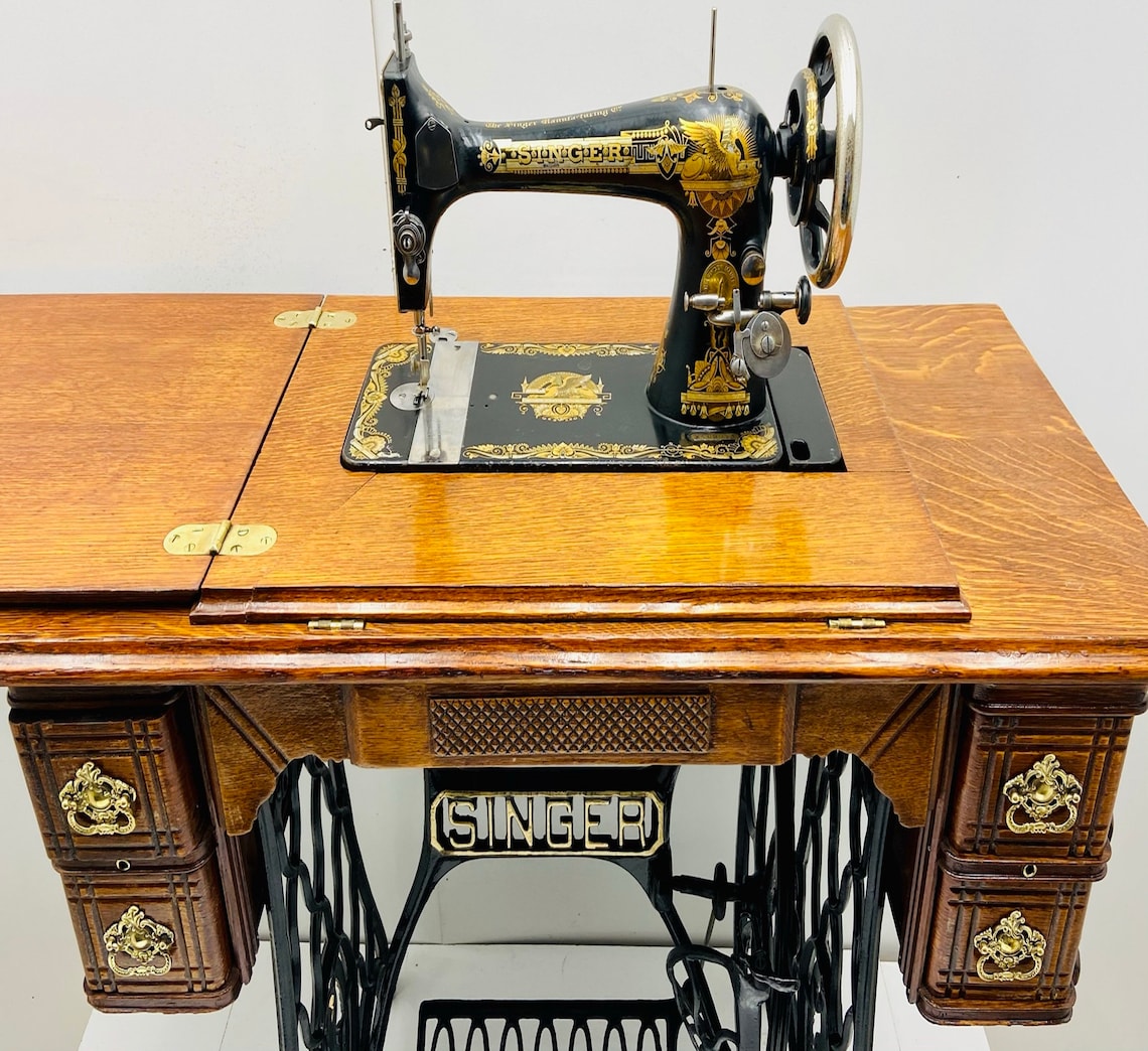 1904 Singer SPHINX Model 27 Sewing Machine with 5 | Etsy