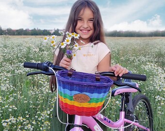 childs bike with basket