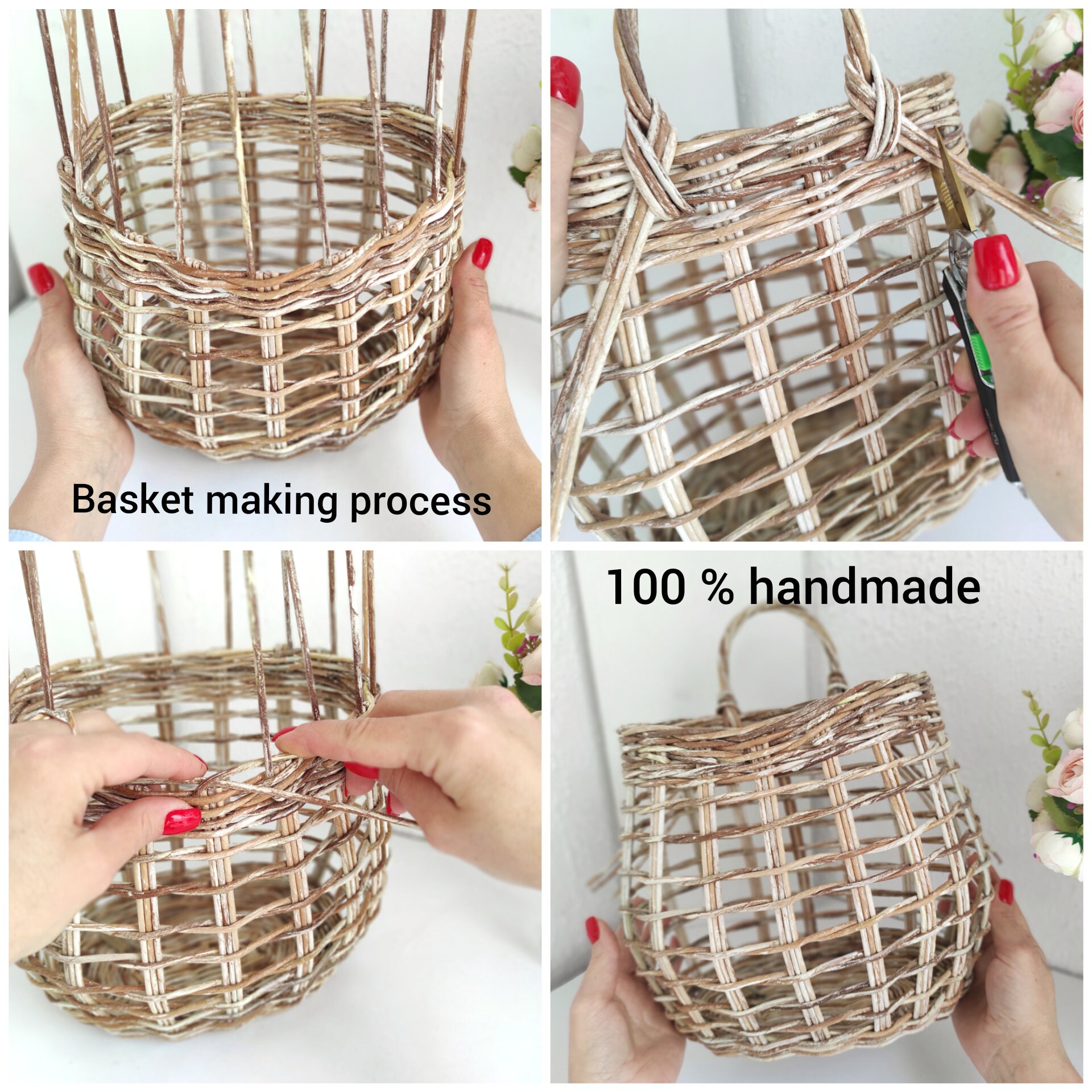 Onion basket Kitchen wall decor farmhouse Kitchen storage Etsy