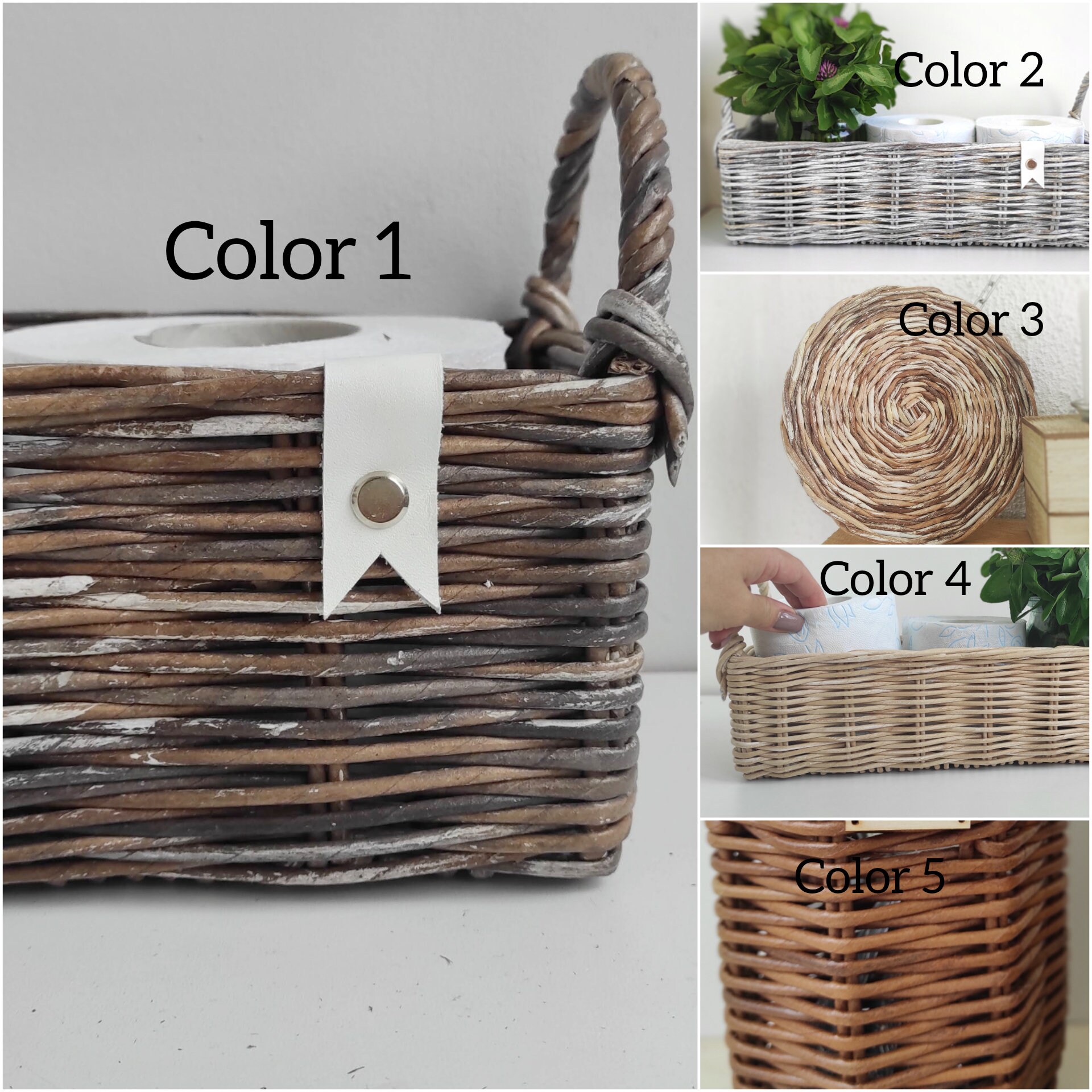 Long Bread Basket Wicker Basket for Bread Storage Brown Bread Etsy