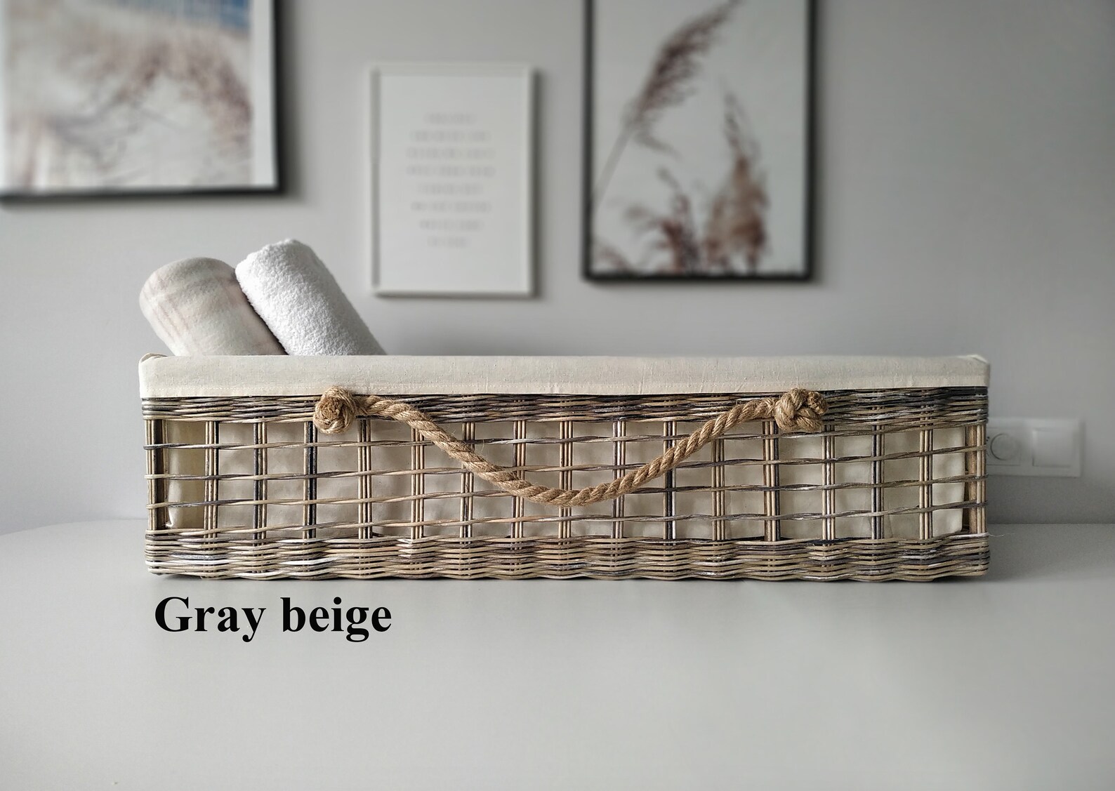 Aufbewahrungskorb rechteckig Bauernhaus Dekor Wohnzimmer für | Etsy