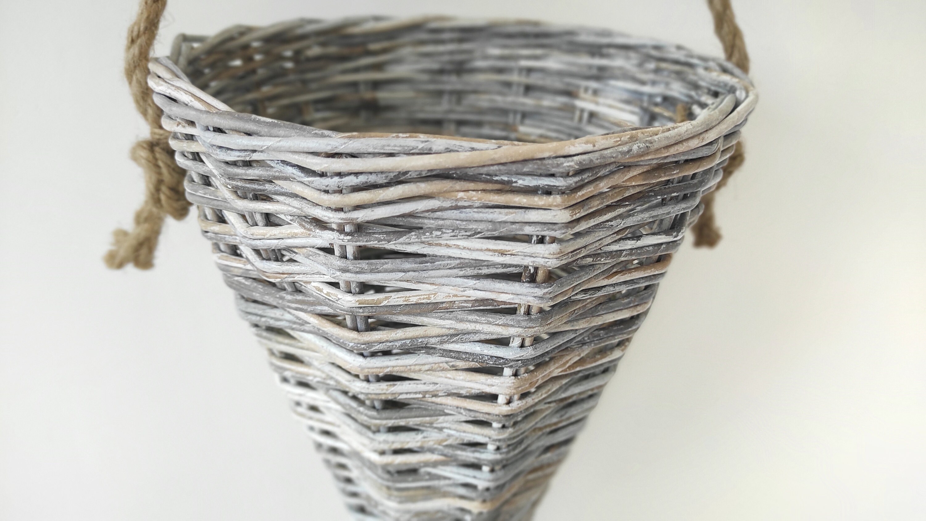 Hängender Outdoor Übertopf Korb Hängekorb Korb Hängekorb | Etsy