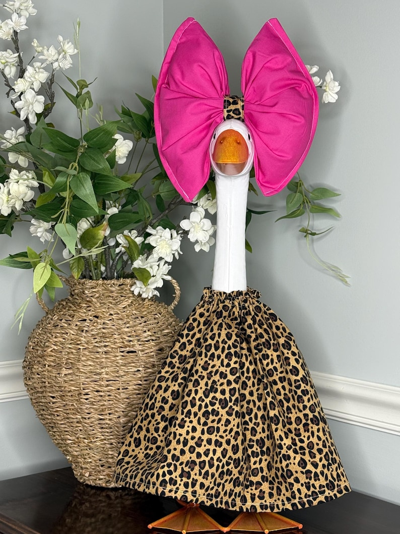 Porch Goose Outfit- Fits 21-28” - Dress and Big Bow - Oversized ...