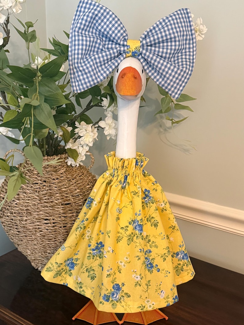 Porch Goose Outfit - Fits 21-28” - Dress and Big Bow - Classy Goose ...