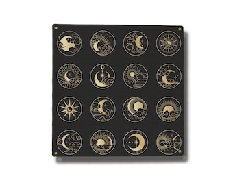 Zodiac Square Metal Sign