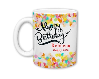 Happy Birthday Personalized Mug