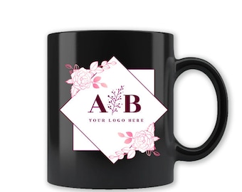 Create-Your-Own Personalized Black Mug