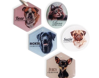 Forever Glass Ornament (Hexagon)