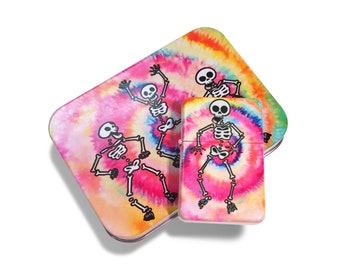 Spooky Scary Skeleton Tie-Dye Lighter
