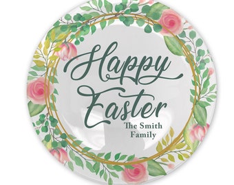 Personalized Easter Glass Plate