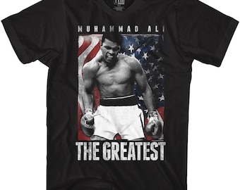 Muhammad Ali Americali camiseta negra para adultos