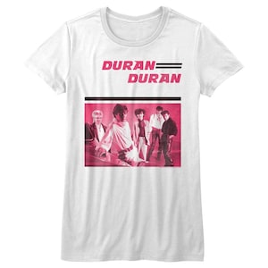 Duran Duran Pink Duran White Junior Women&#39;s T-Shirt