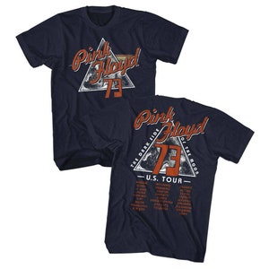 Pink Floyd US &#39;73 Navy Adult T-Shirt