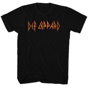 Def Leppard Logo Black Adult T-Shirt