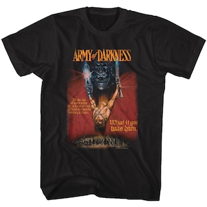 Army of Darkness Poster Black Adult T-Shirt