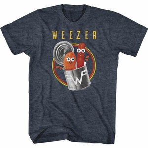 Weezer Pork and Beans Navy Heather Adult T-Shirt