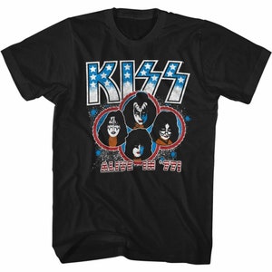 Kiss Alive In 77 Black Adult Classic T-Shirt