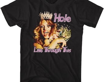 Hole Live Through This Black T-Shirt