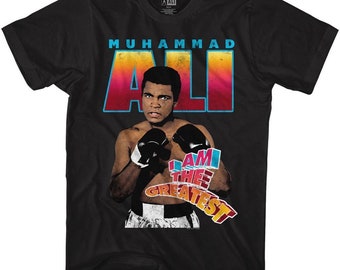 Camiseta negra para adultos Muhammad Ali Am Greatest