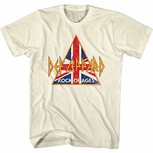 Def Leppard British Rock of Ages Natural Adult T-Shirt