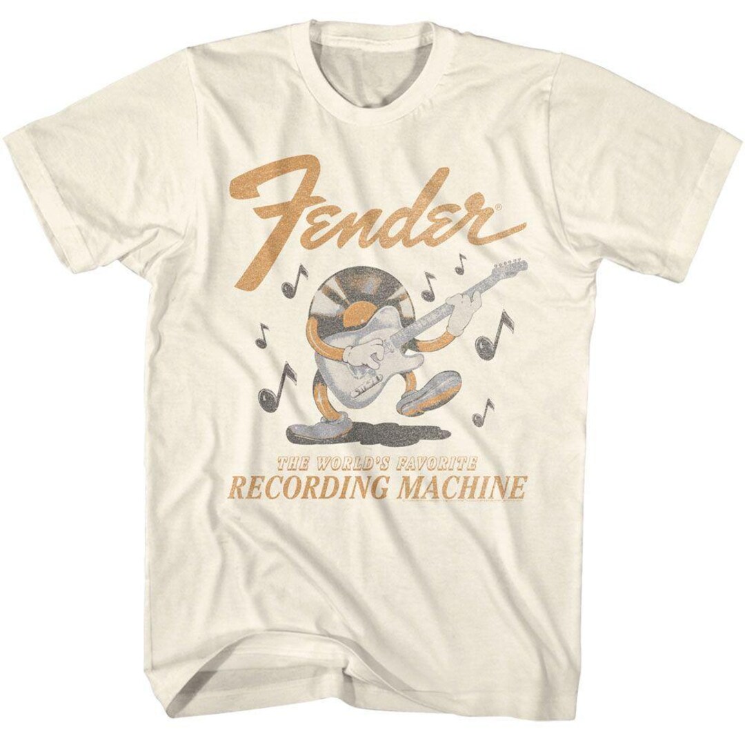 Fender Guitars Recording Machine Natural T-shirt - Etsy