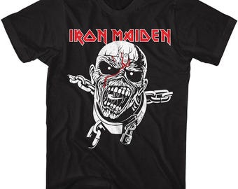 Iron Maiden Piece of Mind svart t-shirt