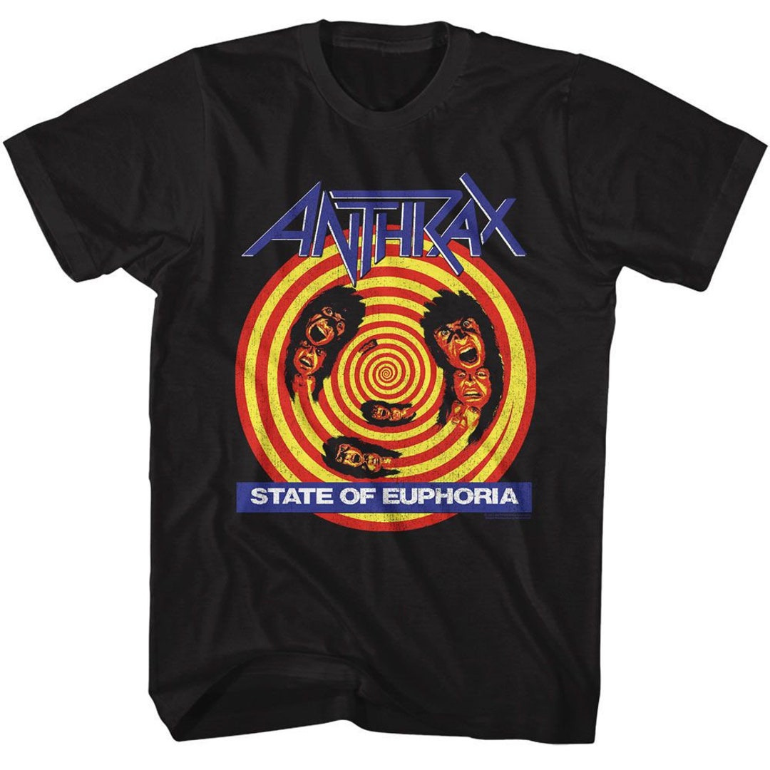 当時物ANTHRAX STATE OF EUPHRIA Tシャツ■NOTMAN Vintage 1988 Anthrax State Of Euphoria Tour Punk Thrash