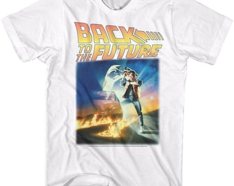 Back to the Future This Time White Adult T-Shirt