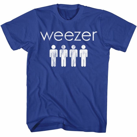Weezer 4 Dudes Royal Adult T-shirt - Etsy