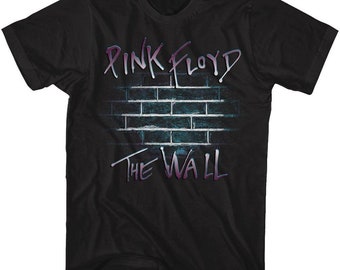 Pink Floyd Classic Purple Floyd Black Adult T-Shirt